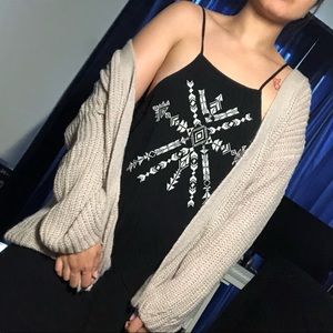 Pastel pink knot cardigan